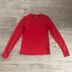 BloqUV Womens Long Sleeve Red - Size Small.